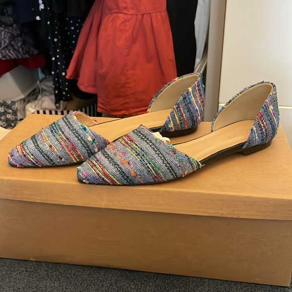 J Crew brand new, never worn woven espadrille flats, size 5.5 - Picture 2 of 5